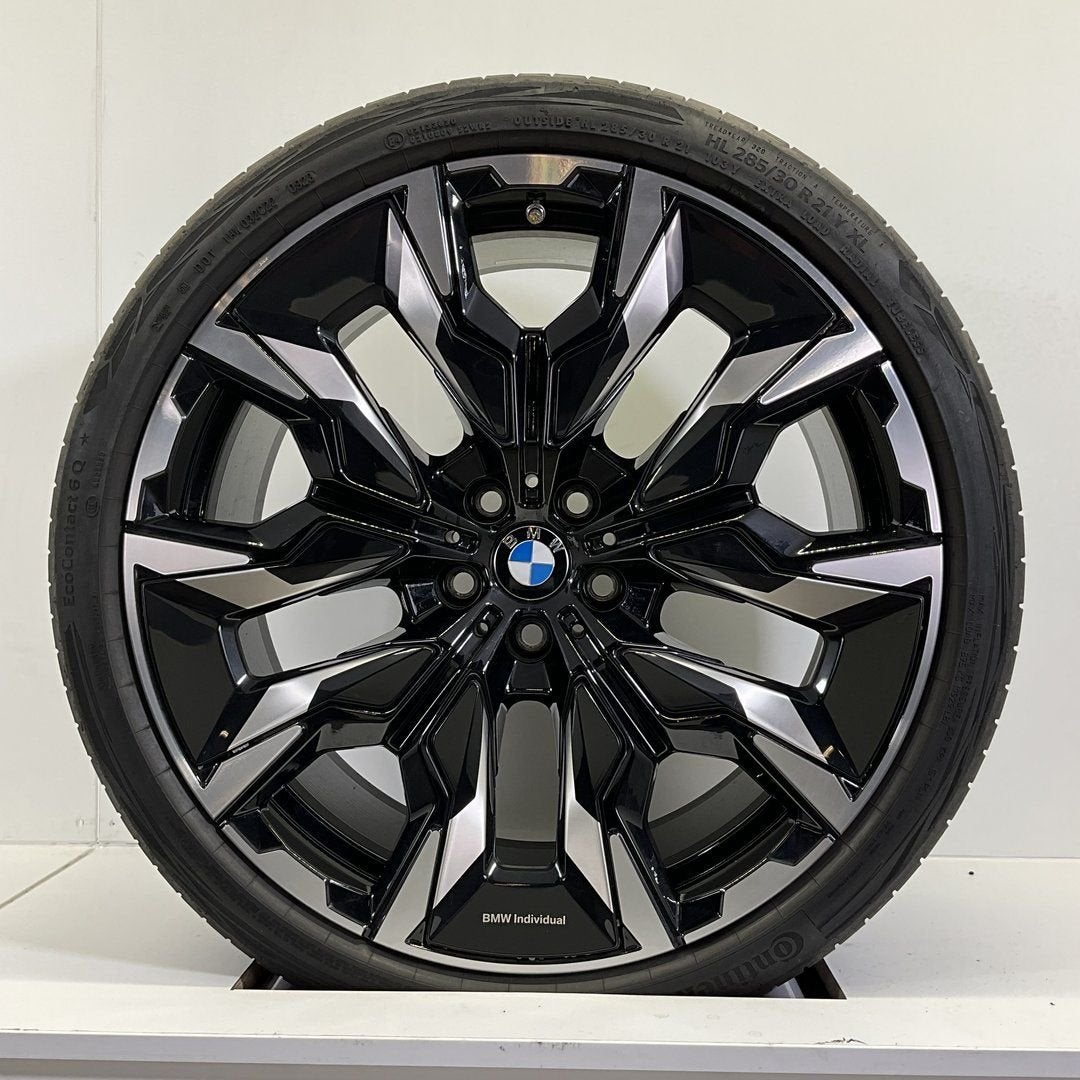 BMW 5 SERIE G60 G61 BREEDSET VELGEN + ZOMERBANDEN 21 INCH OR, Gebruikt, 255 mm, -, -