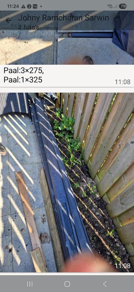 Tuinpaal 4 stuks nieuw., Ophalen of Verzenden, Nieuw, Palen
