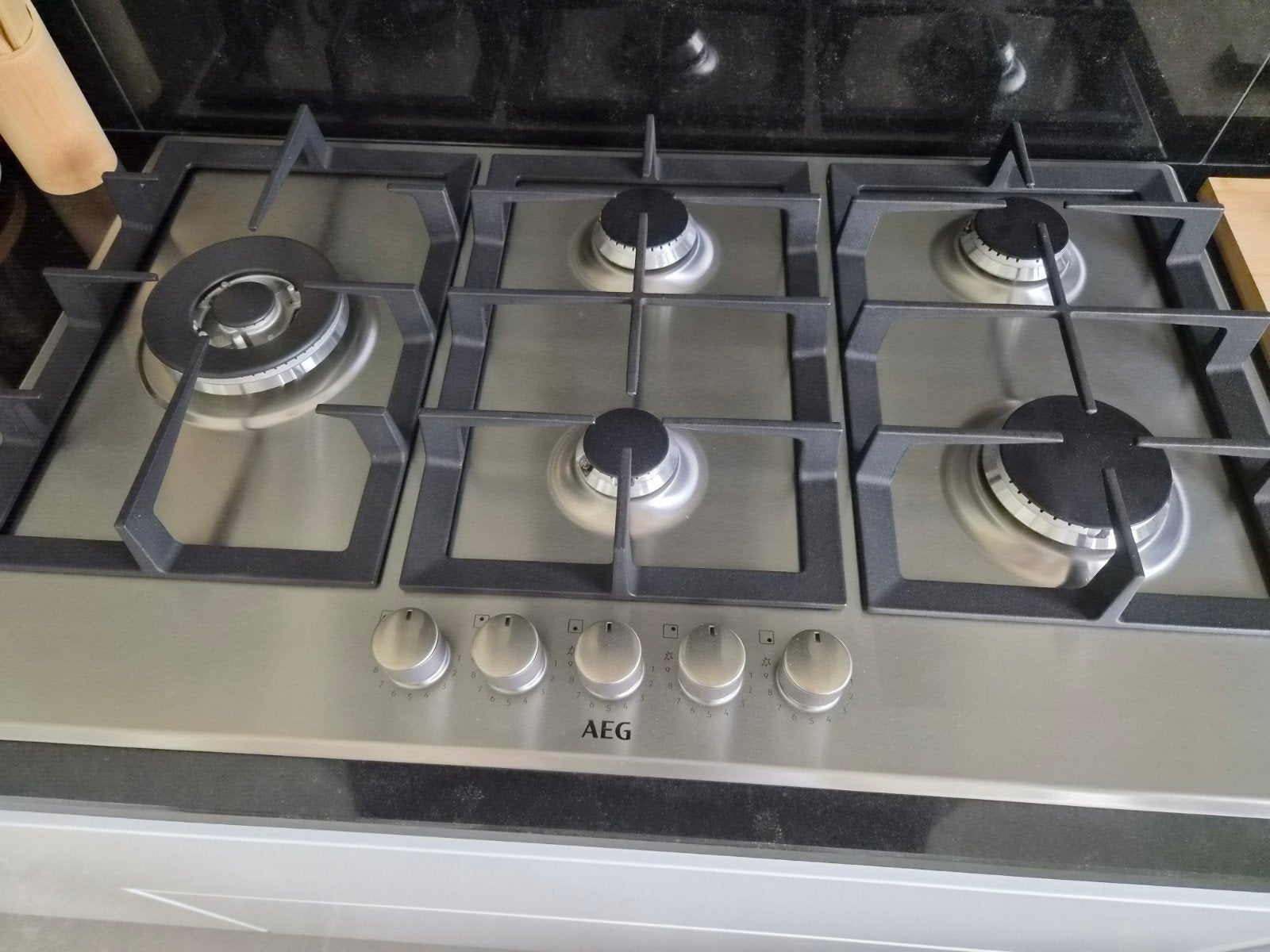 AEG gaskookplaat, Ophalen, Zo goed als nieuw, Inbouw, Gas