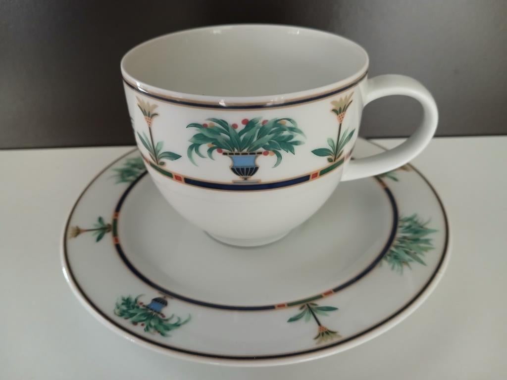 Tasse et sous-tasse au joli motif floral - ARZBERG Germany, Enlèvement