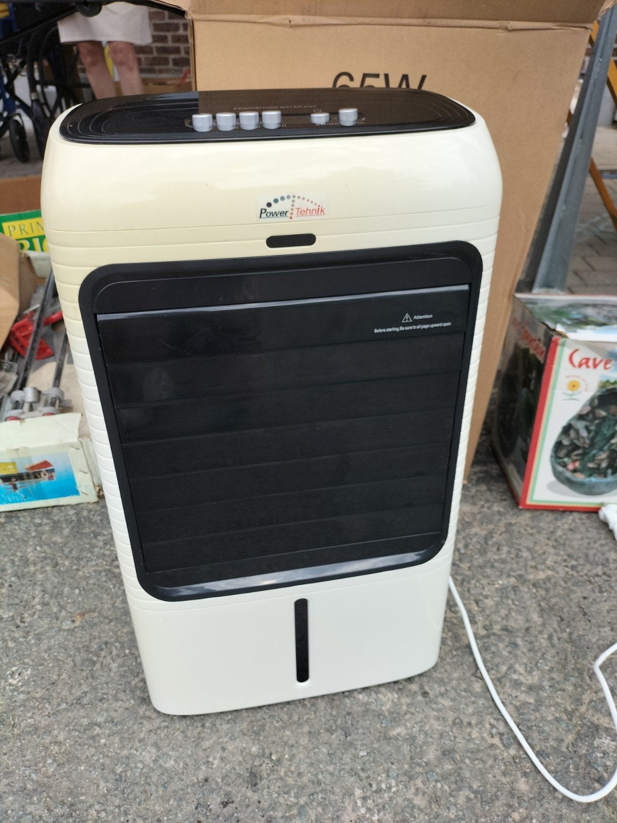 AIRCO zonder buis, Ophalen