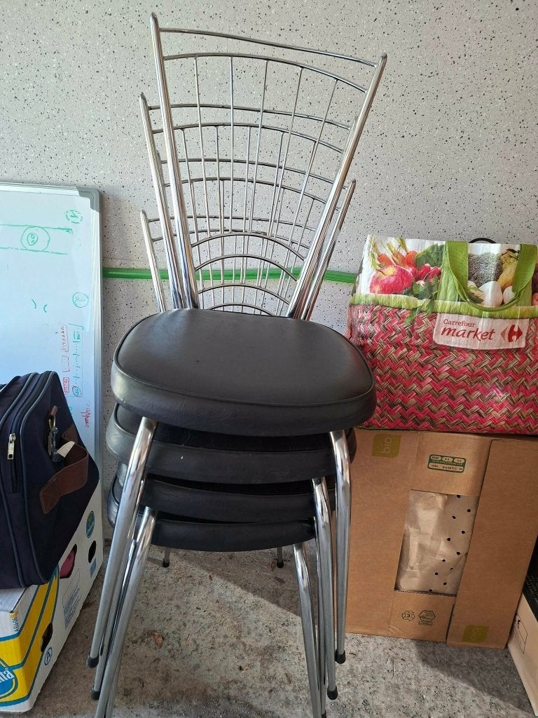 Chaises, Vintage, Enlèvement, Utilisé, Métal