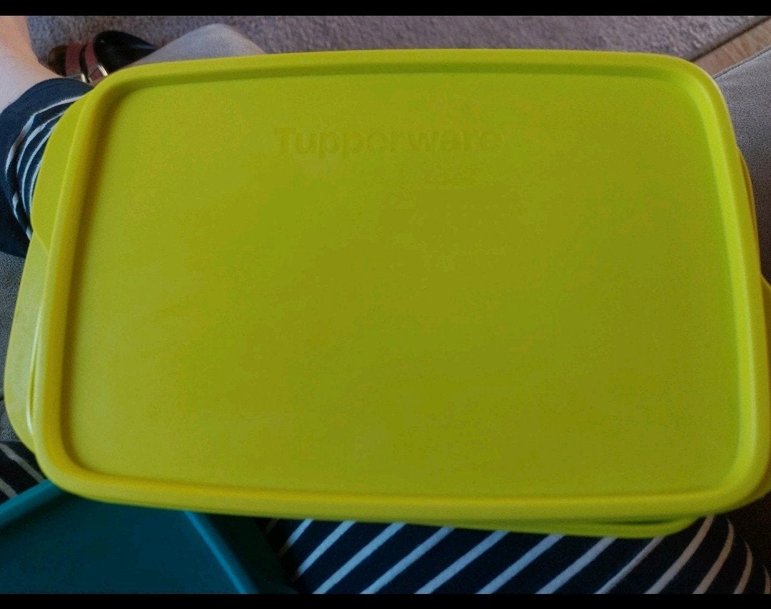 Tupperware Lunch-it groen, Huis en Inrichting, Keuken | Tupperware, Met compartimenten, Ophalen of Verzenden, Zo goed als nieuw