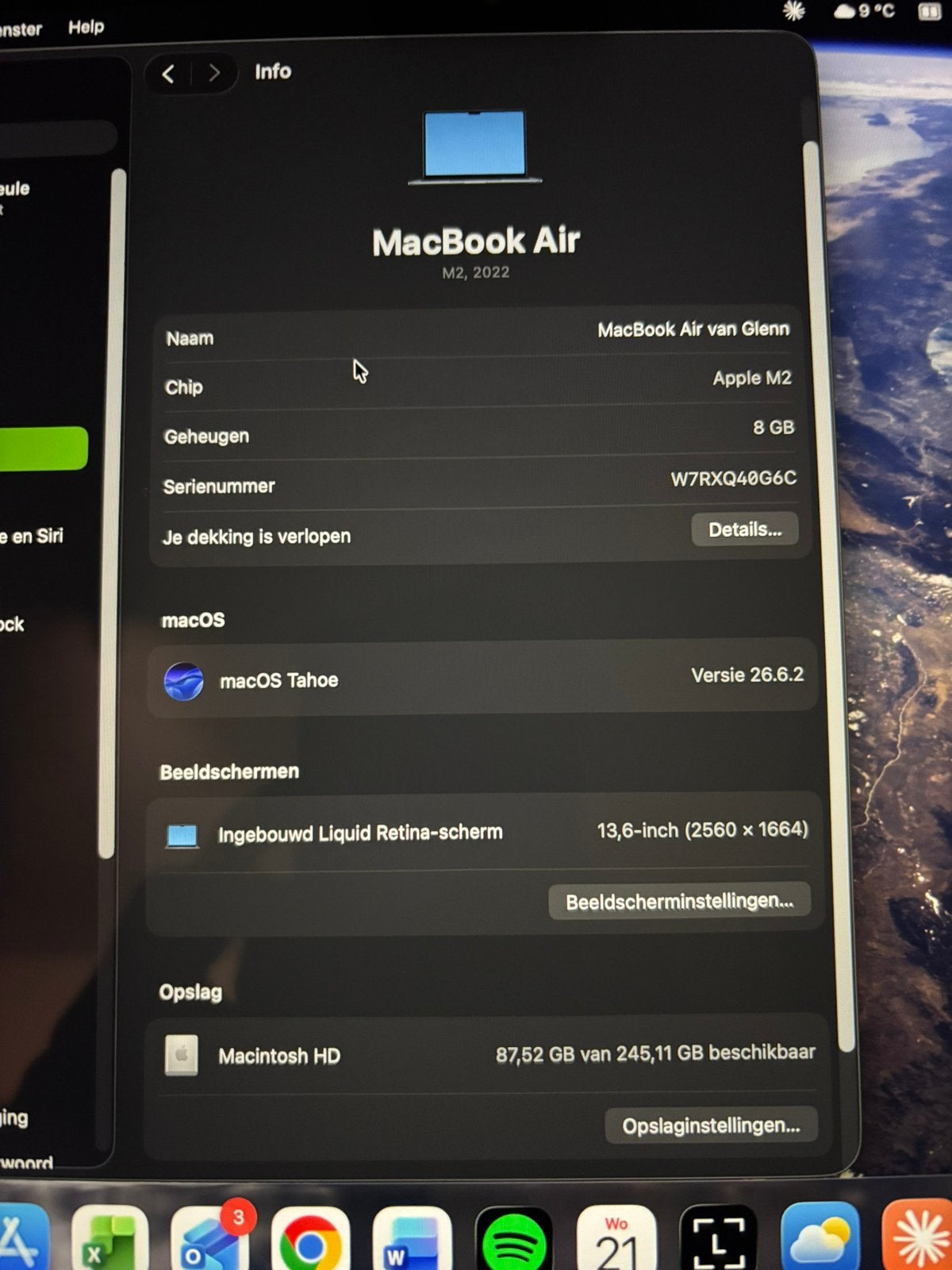 Te koop Macbook Air, Computers en Software, 13 inch of meer, Apple iPad Air, Zo goed als nieuw, Wi-Fi en Mobiel internet