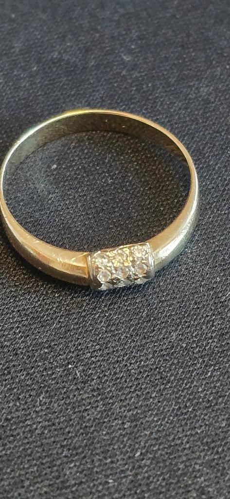 14k ringen, Ophalen, Gebruikt, Kleiner dan 17, Met edelsteen