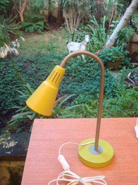 Lampe de bureau/de chevet, verte, Vert, Lampe de bureau, Enlèvement, Utilisé