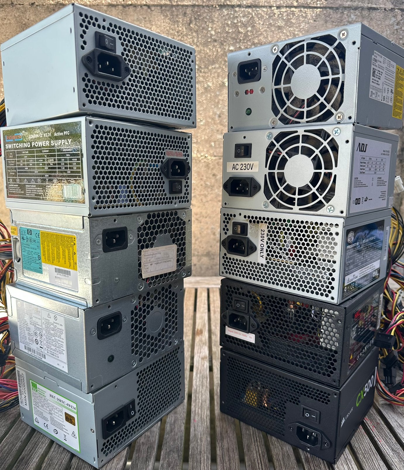 Computervoeding 10 stuk= 50€!! Alleen samen te koop!, Computers en Software, Computerbehuizingen, Ophalen, Zo goed als nieuw