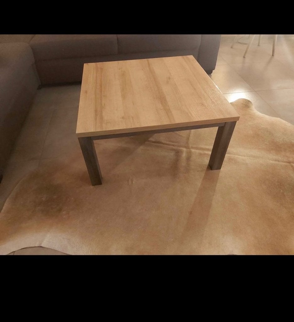 Salontafel, Huis en Inrichting, Ophalen, Zo goed als nieuw, Vierkant, Eikenhout