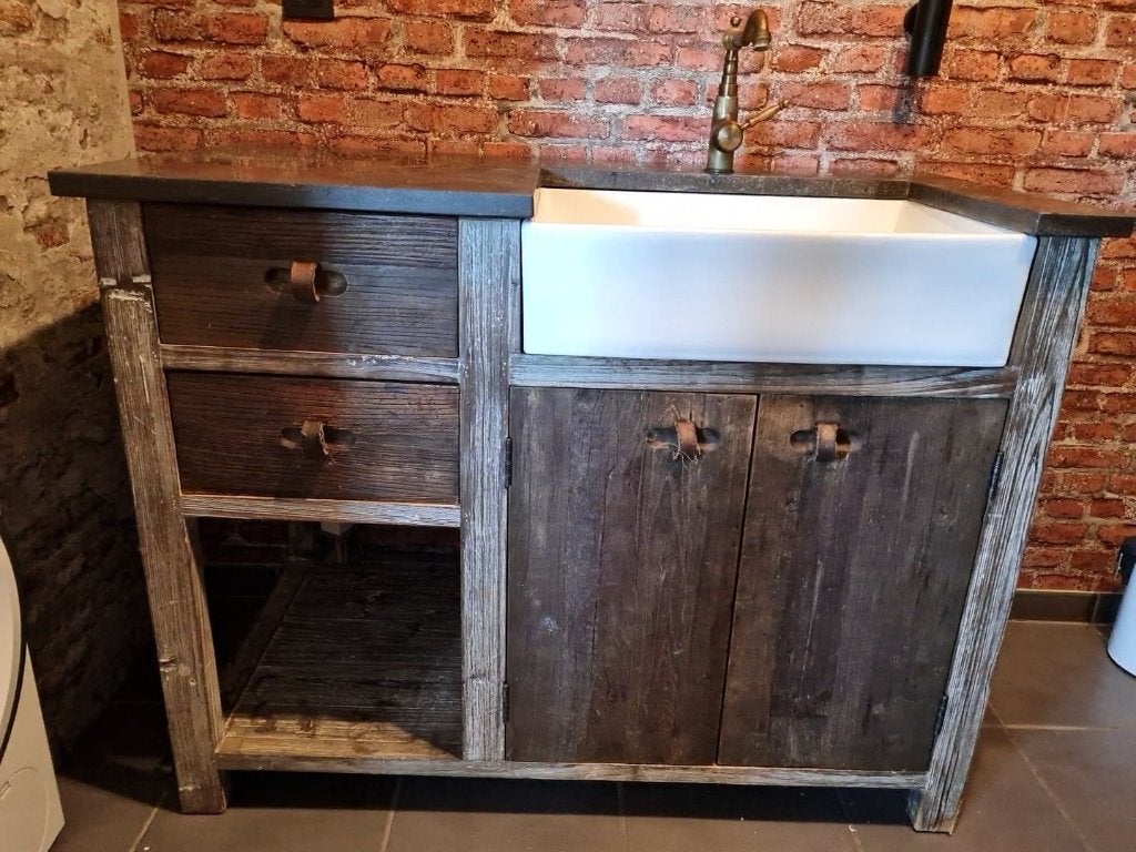 Badkamermeubel, Huis en Inrichting, Ophalen, Gebruikt, Wasbak of Wastafel