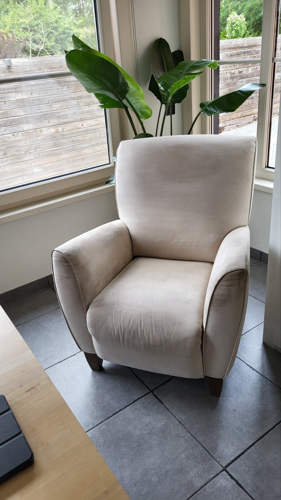 Relax zetel  in nubuck gratis op te halen., Enlèvement, Utilisé