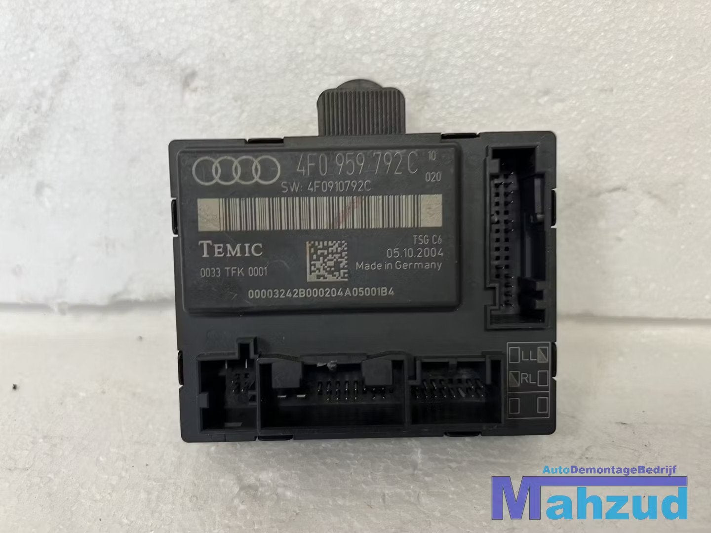 AUDI A6 C6 Rechts Voor deurvergrendelingsmodule 4F0959792C, Gebruikt, AUDI AG, Auto-Union-Strasse 1
85045  Ingolstadt, DE, Audi