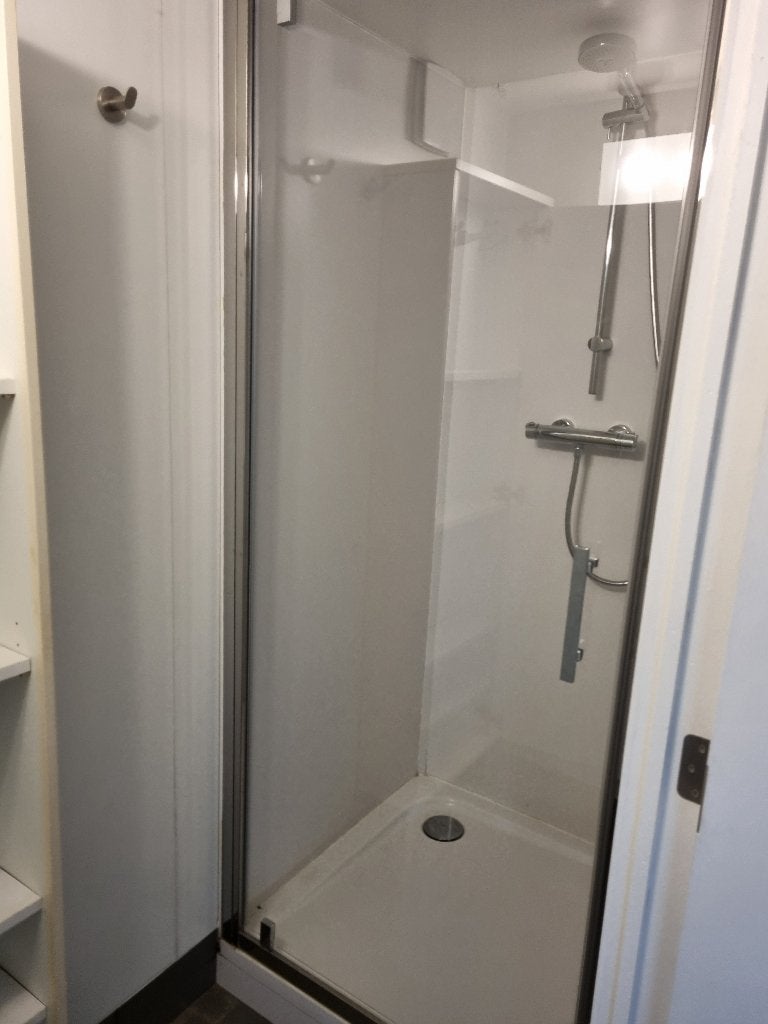 Douchedeur glas 195x90 cm en douchekraan, Ophalen, Zo goed als nieuw, Glas, Douche