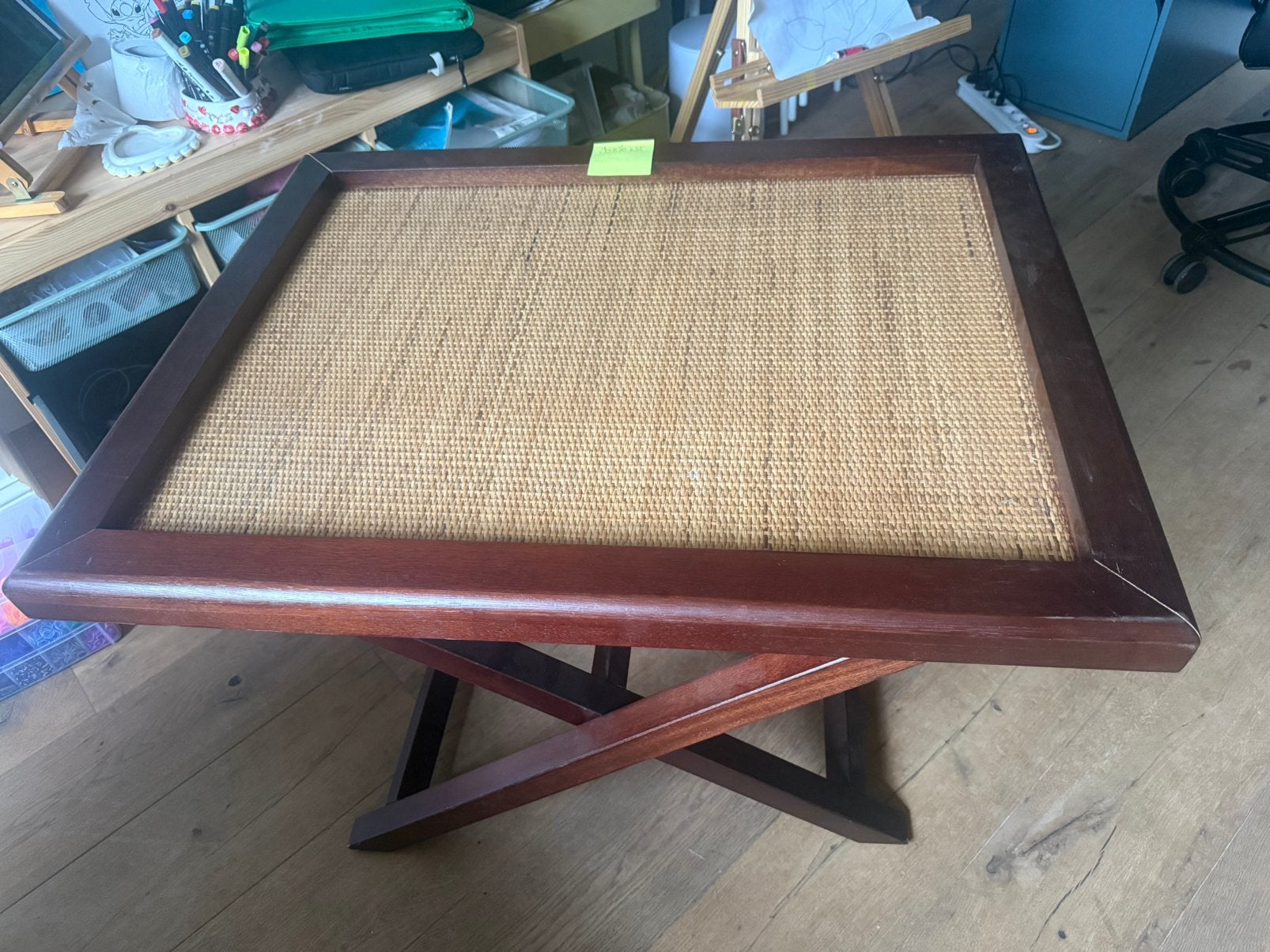 Vintage butler tafel hout, Ophalen, Zo goed als nieuw