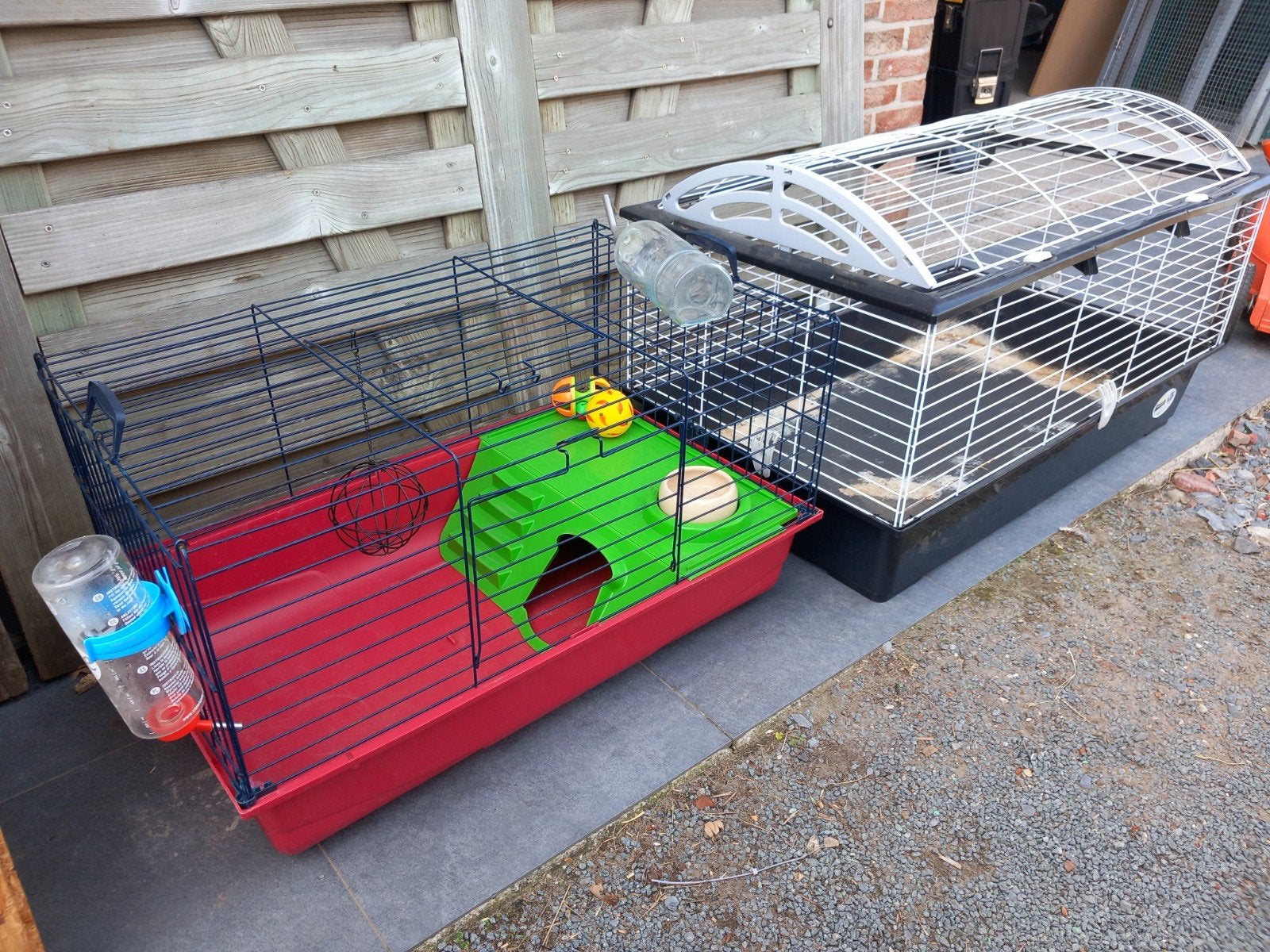 twee konijnenkooien, Dieren en Toebehoren, Ophalen, Gebruikt, Kooi, Cavia