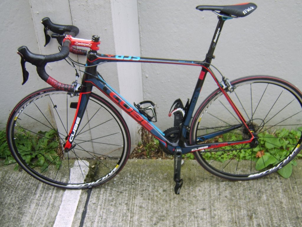 Vélo Cube full carbone, Vélos & Vélomoteurs, Enlèvement, Comme neuf, Carbone