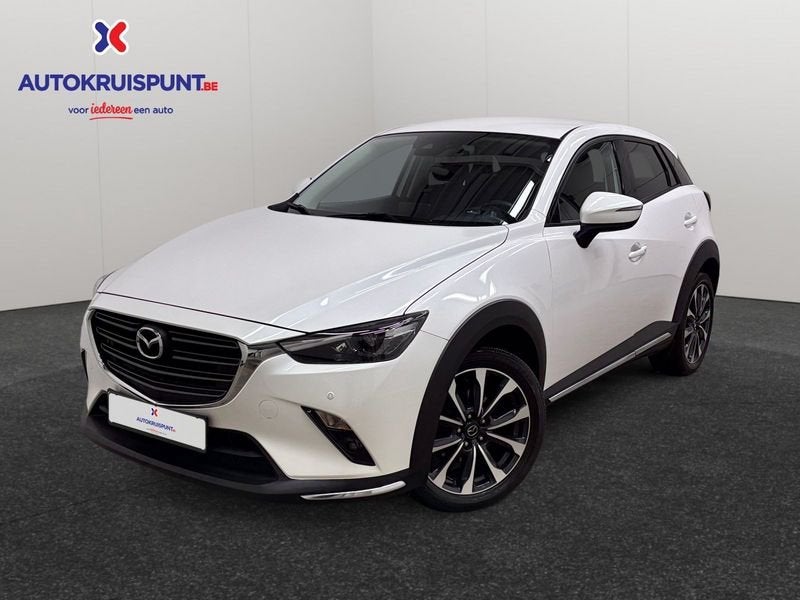 Mazda CX-3 2.0 SKYACTIV-G Hakoné, Auto's, 1998 cc, Gebruikt, Leder en Stof, Wit