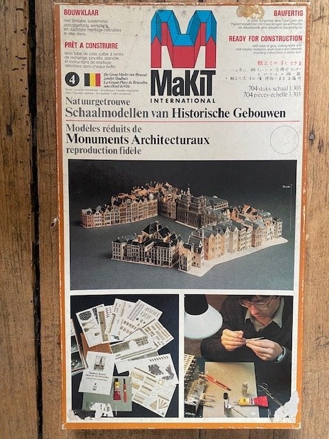 Maquette van de Grote Markt in Brussel, Hobby en Vrije tijd, Ophalen, Zo goed als nieuw, 1:144 of kleiner
