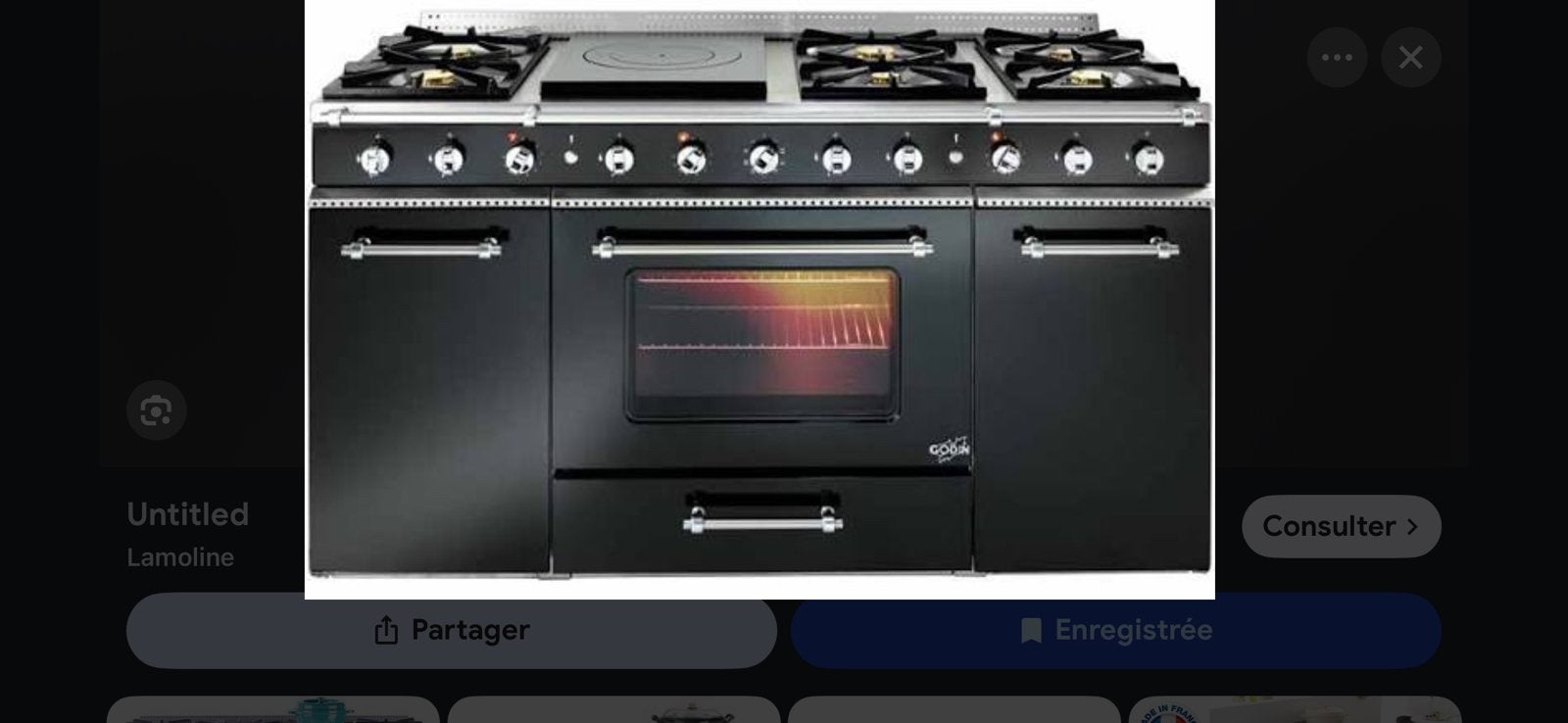 Cuisinière Godin, Electroménager, Cuisinières, Neuf, Encastré, 5 zones de cuisson ou plus, 95 cm ou plus, 60 cm ou plus, Gril