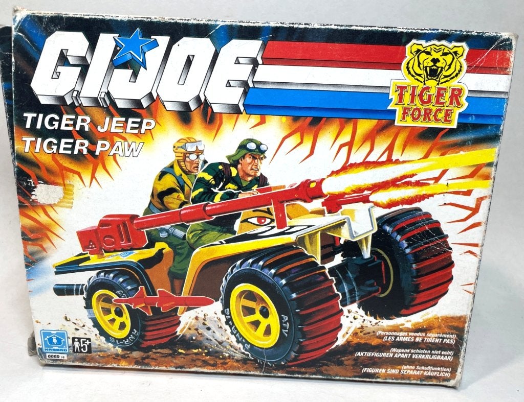 Hasbro Gi Joe Tiger Force Tiger Paw Jeep + box 1988, Ophalen of Verzenden