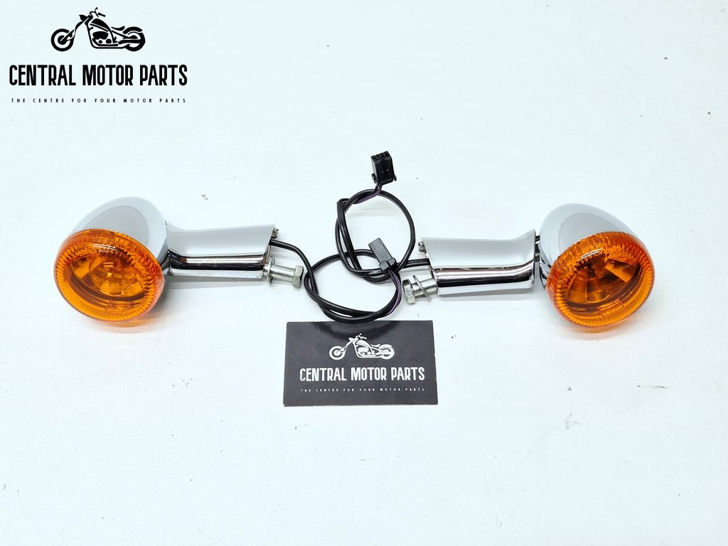 Achter knipperlicht + support chroom, Motoren, Onderdelen | Harley-Davidson, Verzenden, Gebruikt