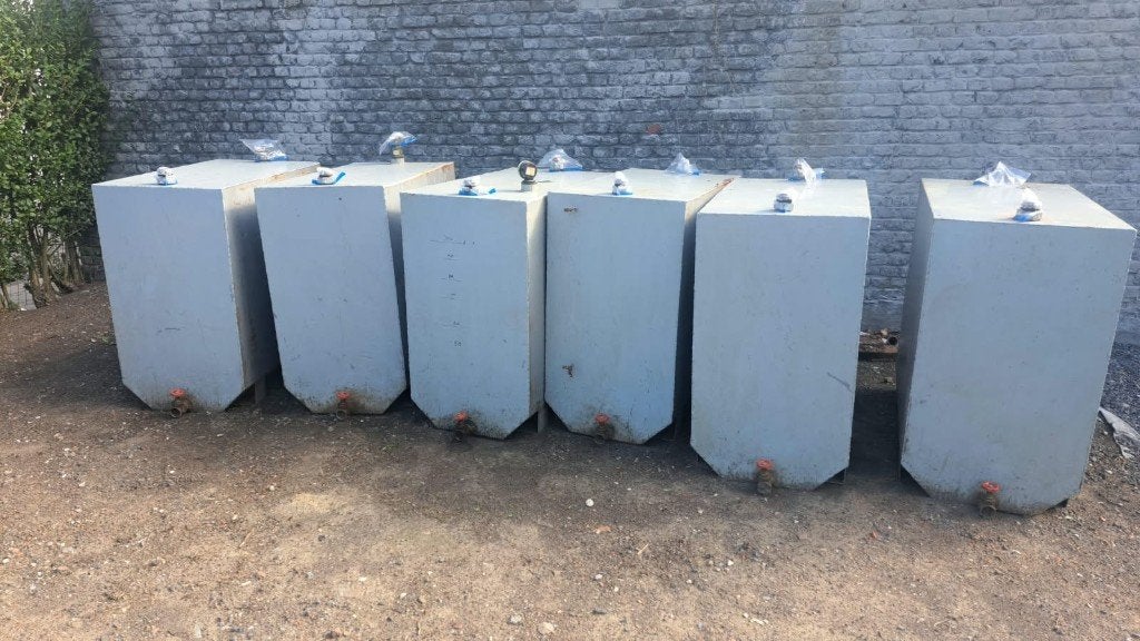 6 cuves mazout de 500 L, Bricolage & Construction, Chauffage & Radiateurs, Enlèvement, Utilisé