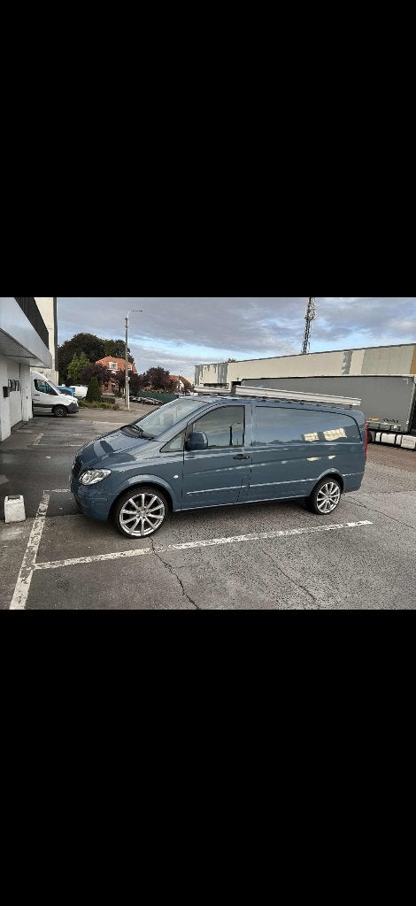 Mercedes vito V6, Auto's, Automaat, Stof, Blauw, Mercedes-Benz