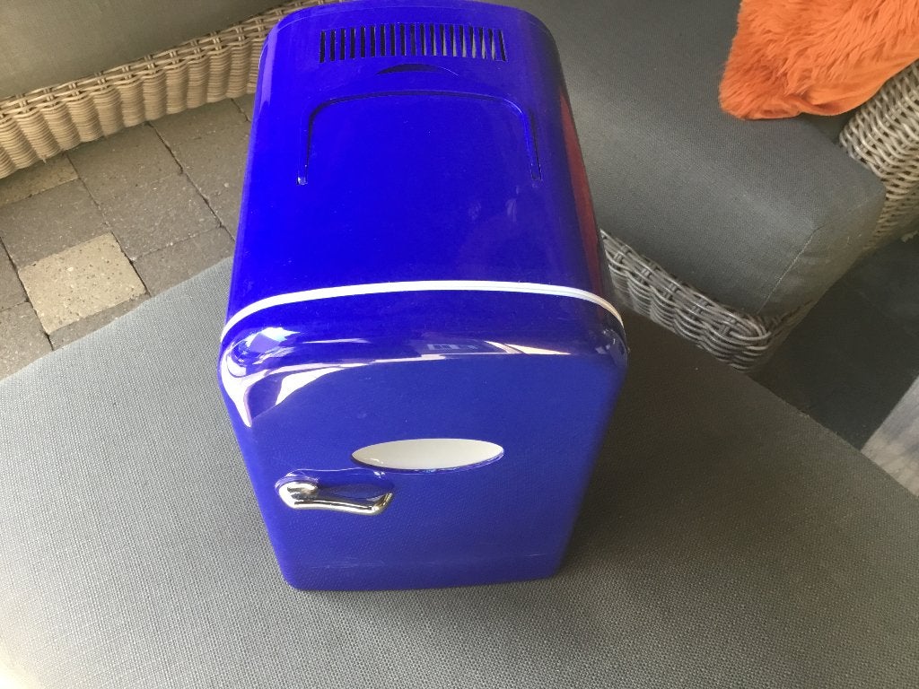 zeer klein ijskastje, kan ook opwarmen, Elektronische apparatuur, Ophalen, Gebruikt