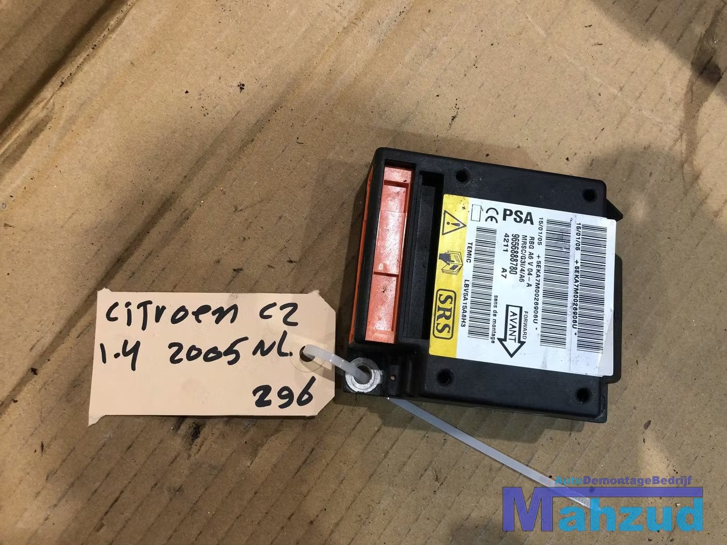 CITROEN C2 computer airbag module 2003-2012 9656888780, Citroën, Stellantis N.V., Utilisé, Taurusavenue 1
2132 LS  Hoofddorp, NL