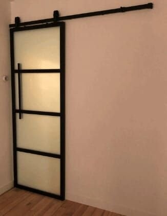 matglas industriele deur barndeur schuifdeur staal hout melk, Ophalen, -, Nieuw, -