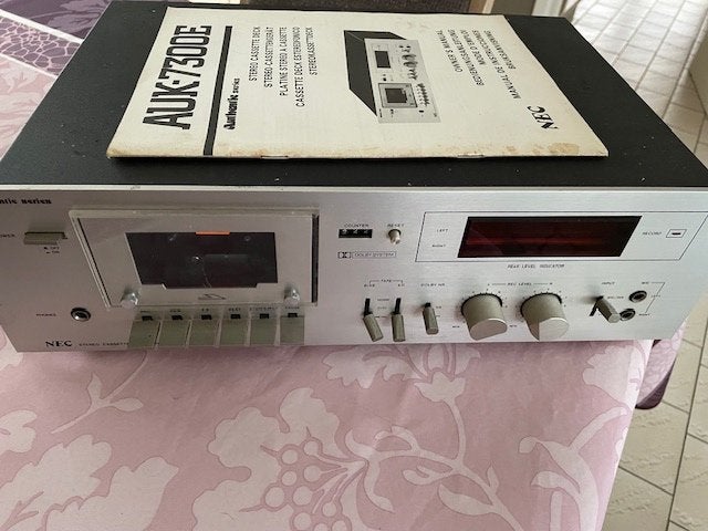 NEC Cassettedeck AUK-7300E, TV, Hi-fi & Vidéo, Decks cassettes, Enlèvement ou Envoi, Simple, Autres marques, Auto-reverse