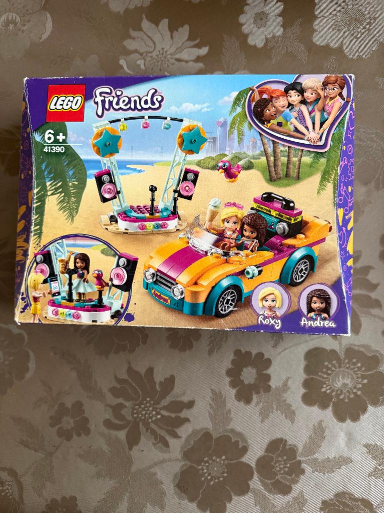 41390 LEGO Friends Andrea's Car & Stage, Kinderen en Baby's, Speelgoed | Duplo en Lego, Zo goed als nieuw, Lego, Complete set
