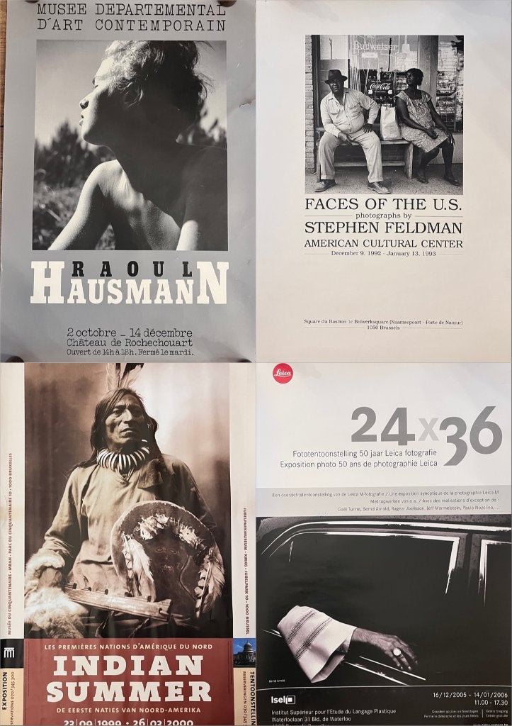 Lot 80 affiches exposition art Photographie Photo VINTAGE, Collections, Rectangulaire vertical, Enlèvement, Utilisé, Autres sujets/thèmes