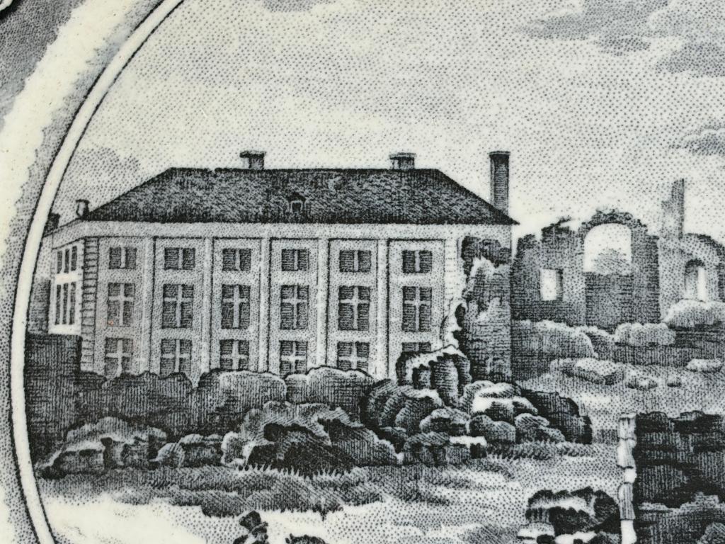 Abbaye d'AFFLIGHEM assiette P. J. BOCH 1823 faïence ALOST, Antiquités & Art, Envoi