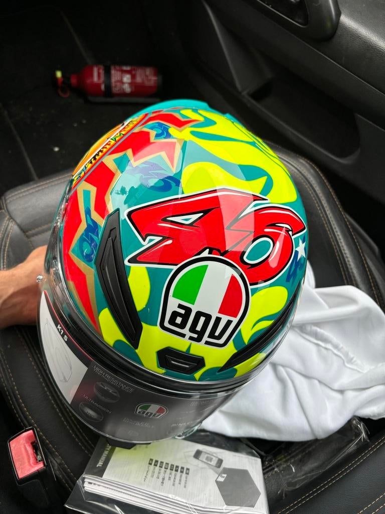 Valentino rossi helm agv, Motoren, Ophalen, M, AGV