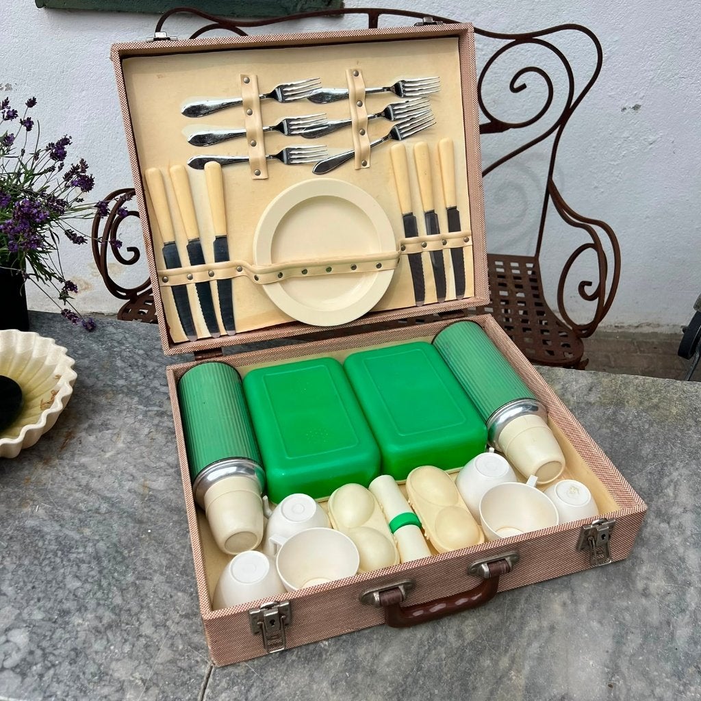 VW Duitse picknickset klassieke auto Porsche, Auto diversen, Auto-accessoires, Ophalen of Verzenden, Gebruikt
