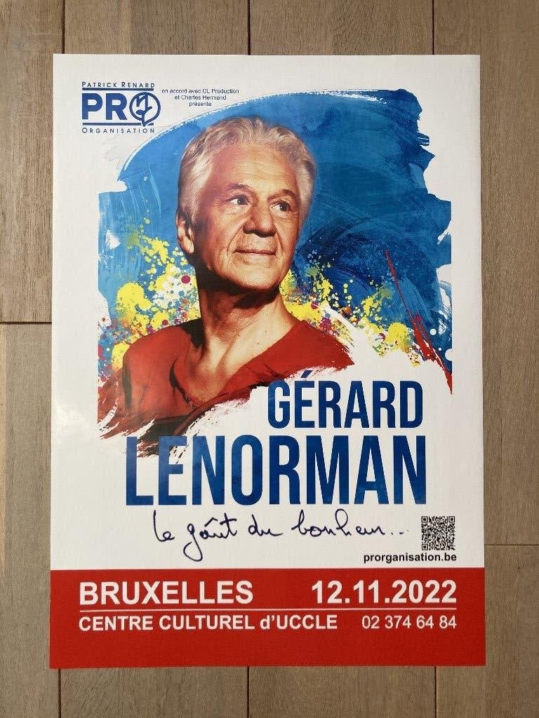 Affiche Gérard Lenorman, Neuf, Rectangulaire vertical, A1 jusqu'à A3, Musique