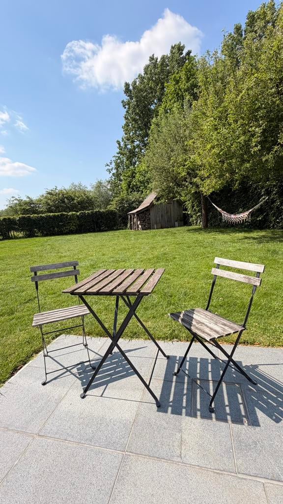 Tarno tafel + 2 stoelen, Overige materialen, Gebruikt, Bijzettafel, Tuinset