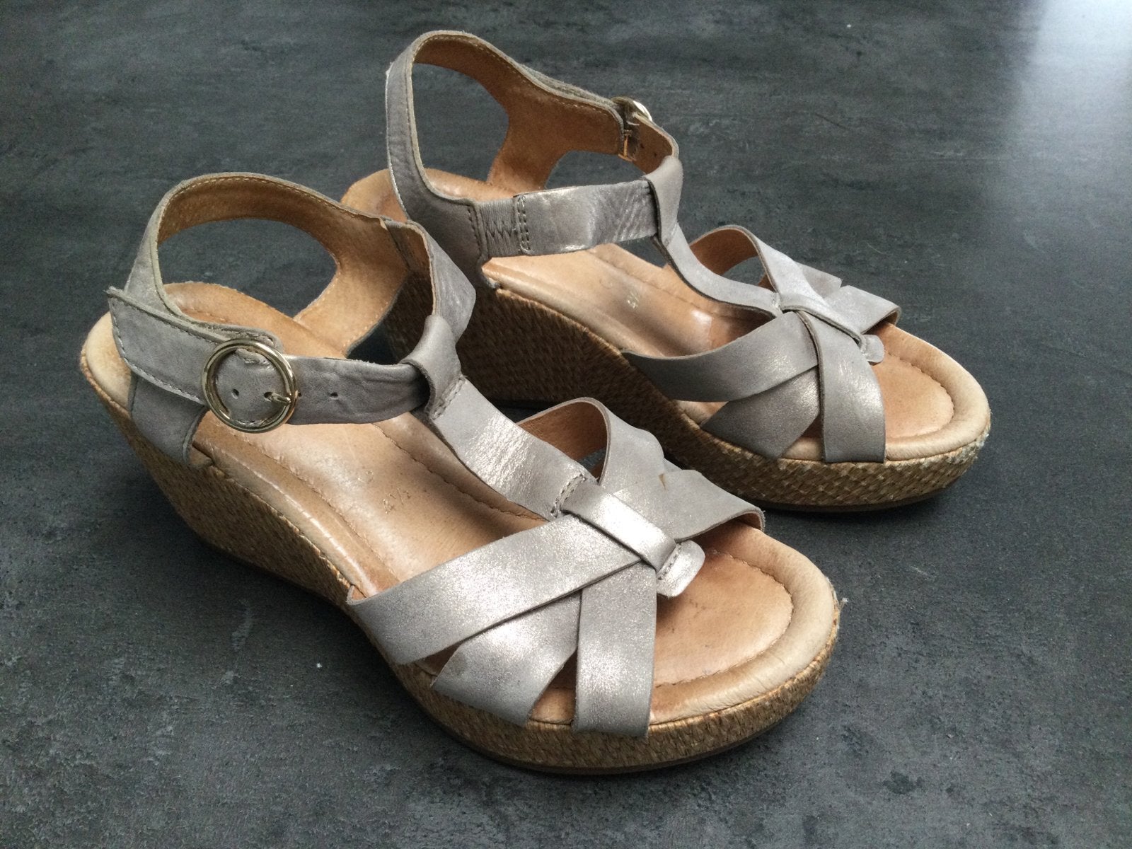 Gabor sandalen, maat 4,5 of 37,5, Beige, Gabor, Gedragen, Sandalen of Muiltjes
