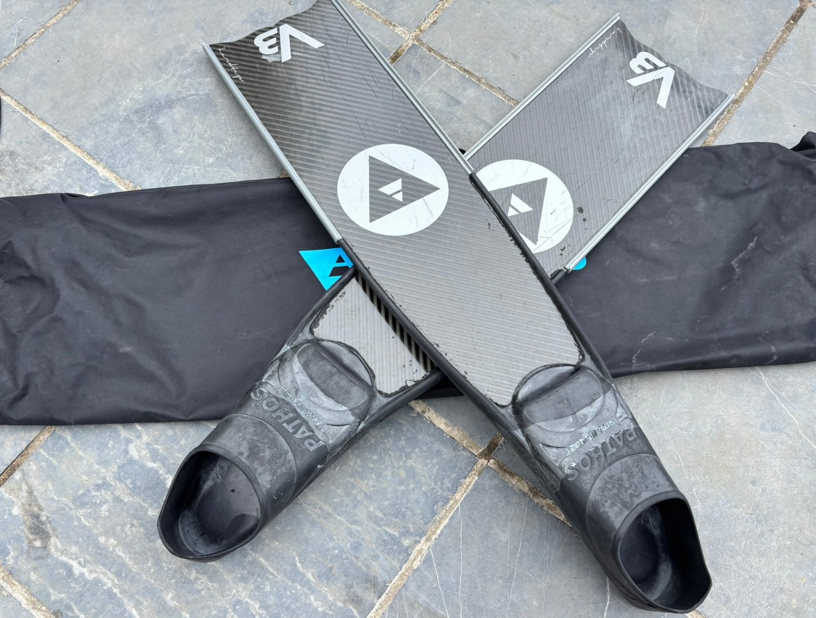 Palmes Apnée Alchemy V3 Carbone, Enlèvement, Utilisé, Palmes de plongée