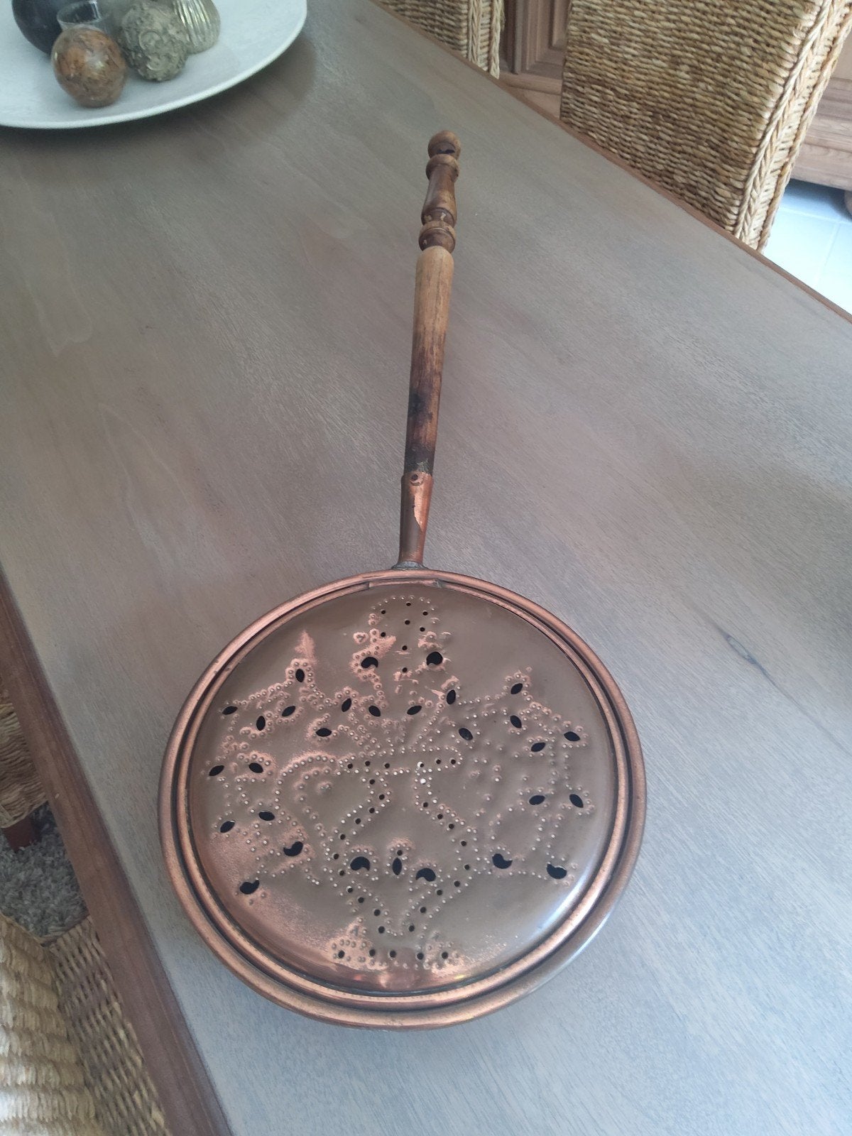 BEDPAN IN KOPER, Antiek en Kunst, Antiek | Brons en Koper, Koper, Ophalen
