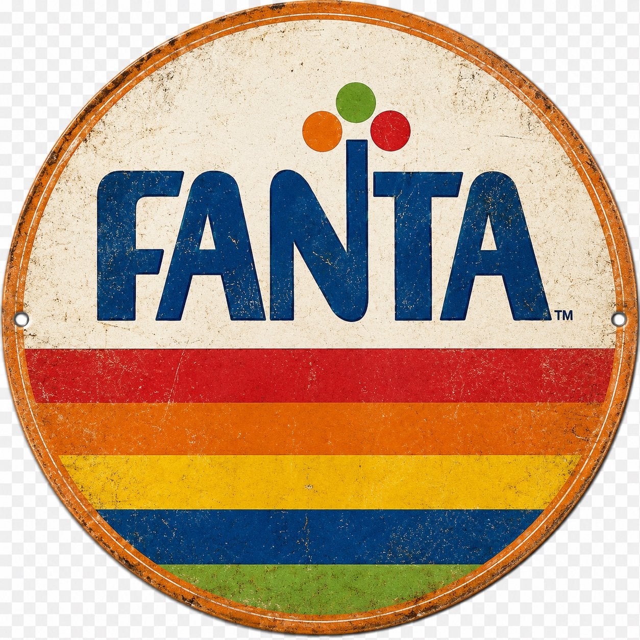 Panneau en métal Fanta Orange - rétro vintage mancave, Enlèvement ou Envoi, Neuf, Panneau publicitaire