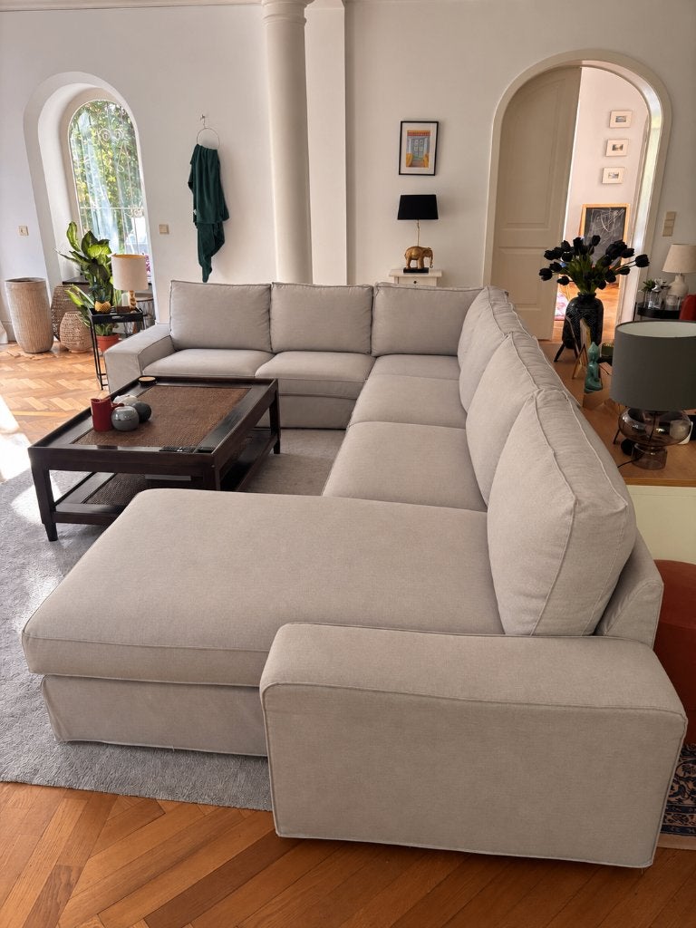 Grand canapé d'angle/canapé modulaire IKEA KIVIK, Banc d'angle, Quatre personnes ou plus, Enlèvement, Utilisé