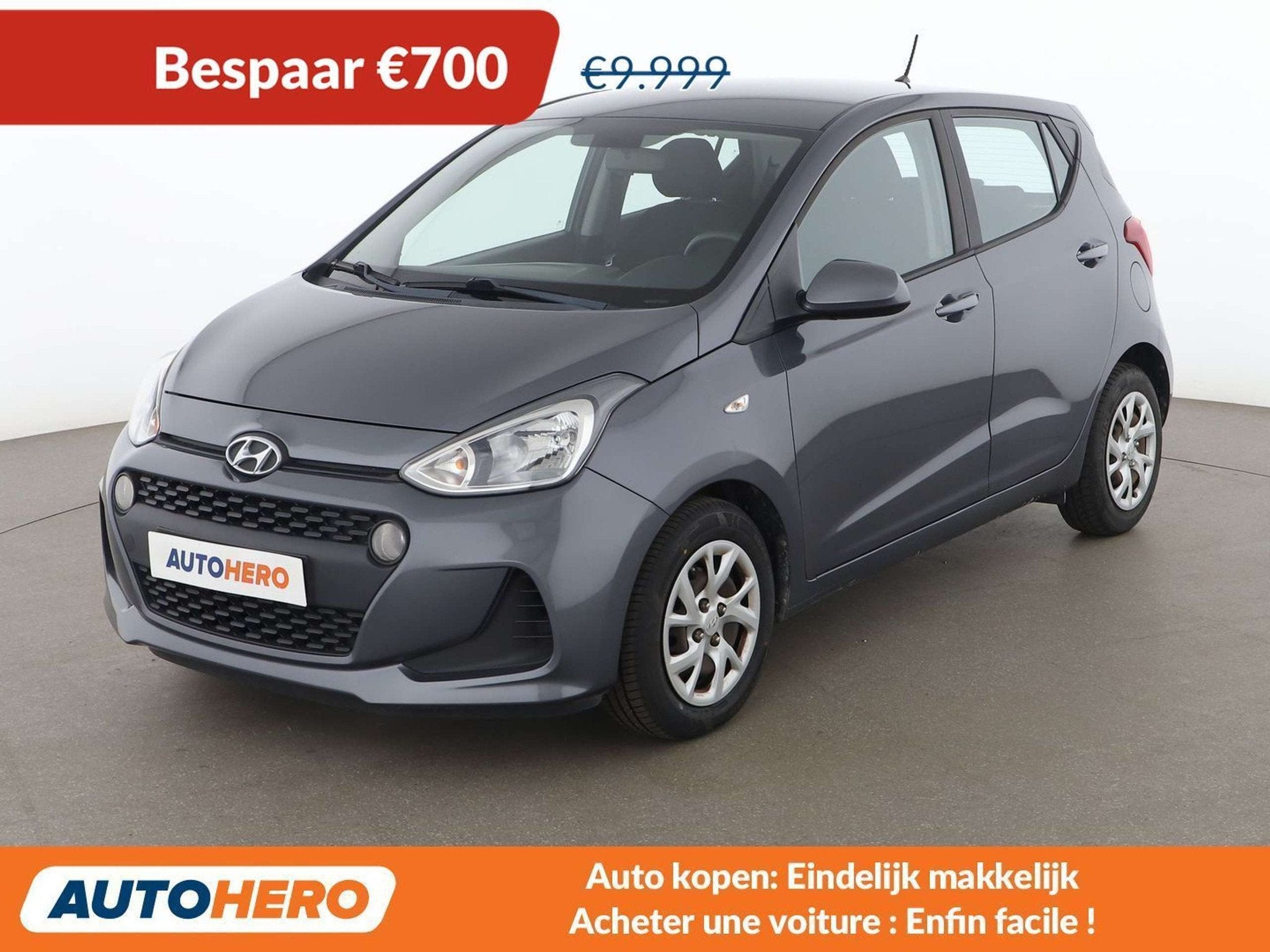 Hyundai i10 1.0 YES! Plus (année de construction 2018), Autos, Hyundai, Electronic Stability Program (ESP), Argent ou Gris, Achat