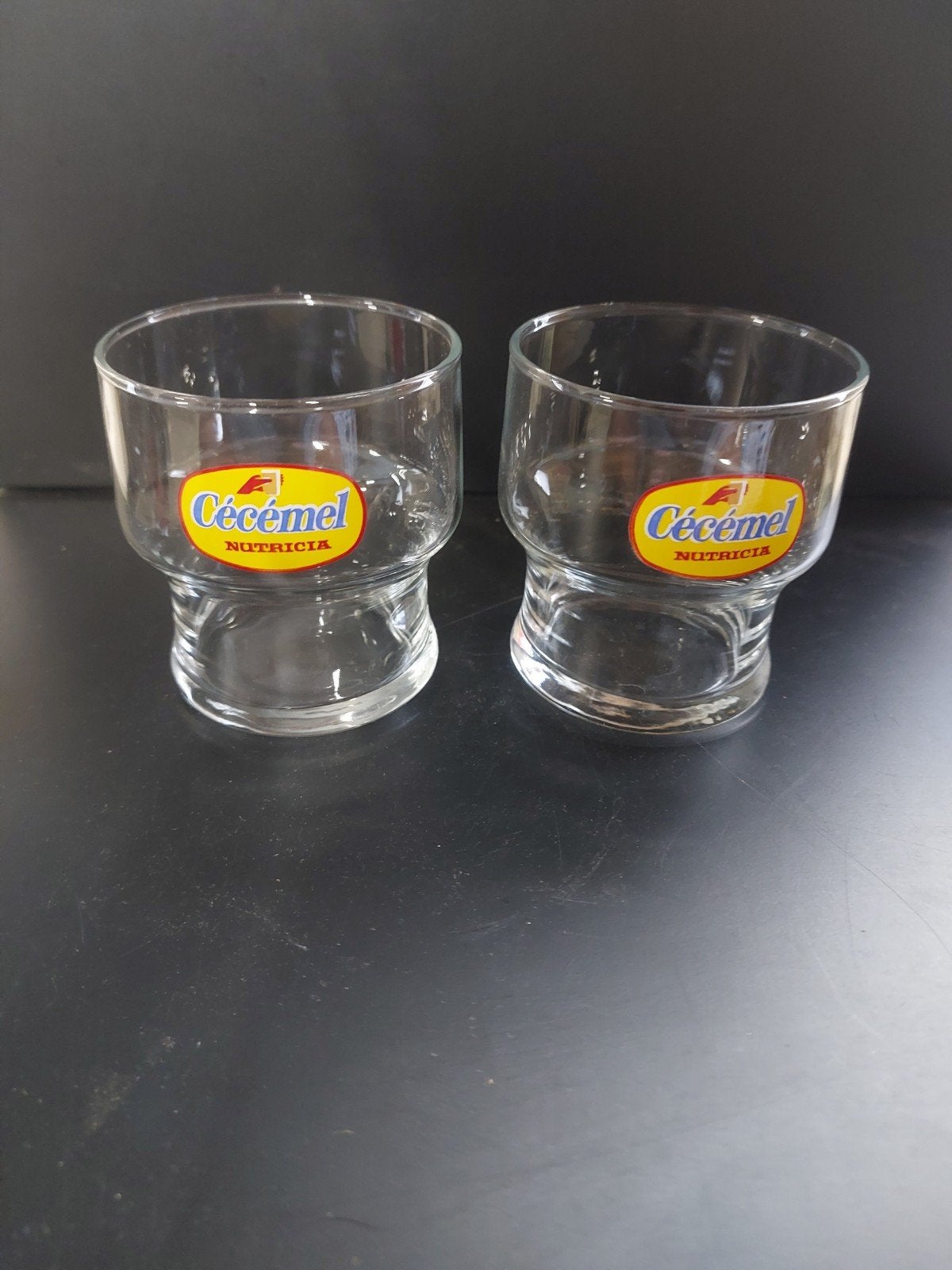 vintage cecemel glazen, Ophalen of Verzenden, Nieuw, Frisdrankglas