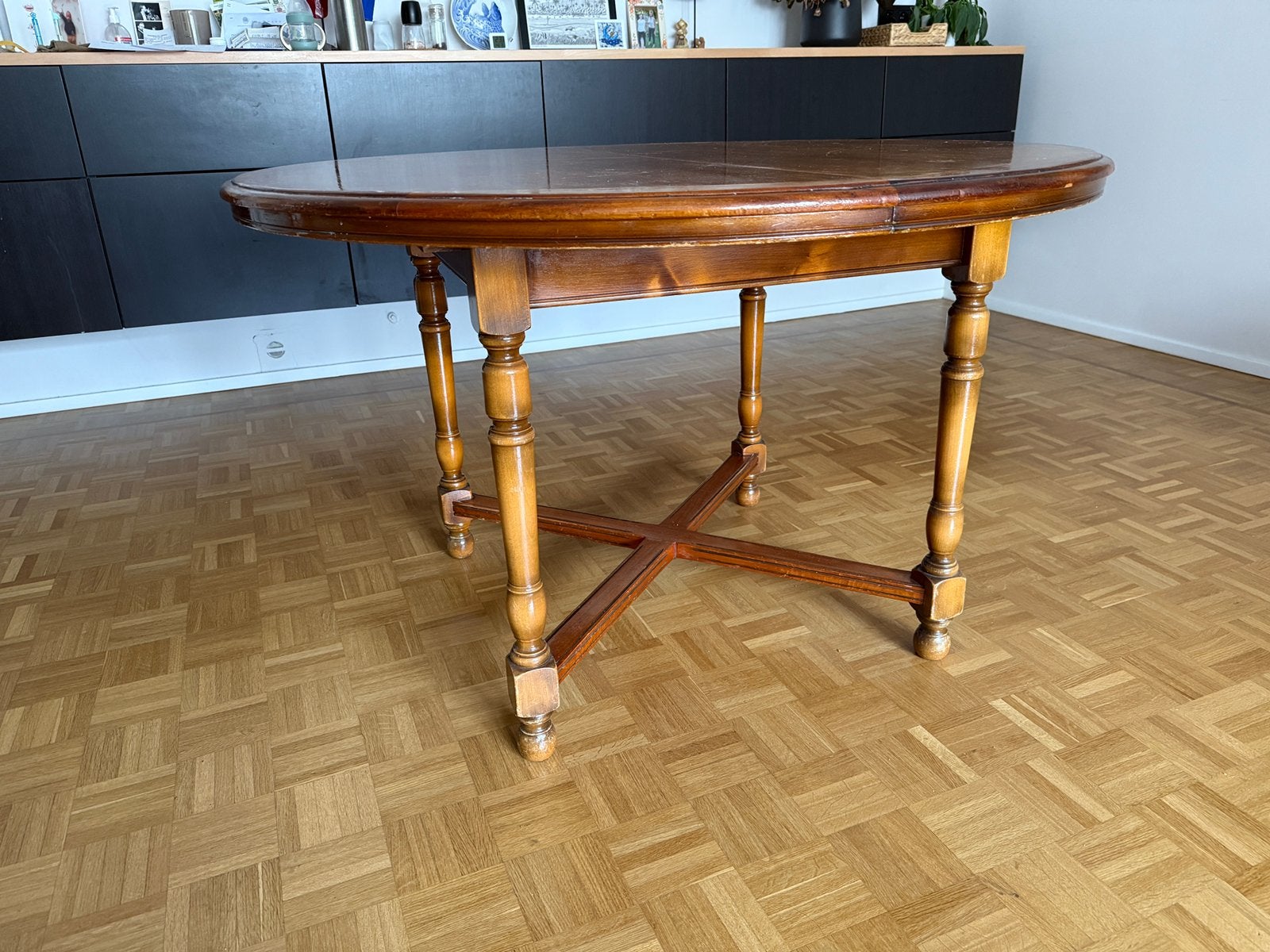 Table en merisier massif extensible – 120 à 210 cm, Antiquités & Art, Antiquités | Meubles | Tables, Enlèvement