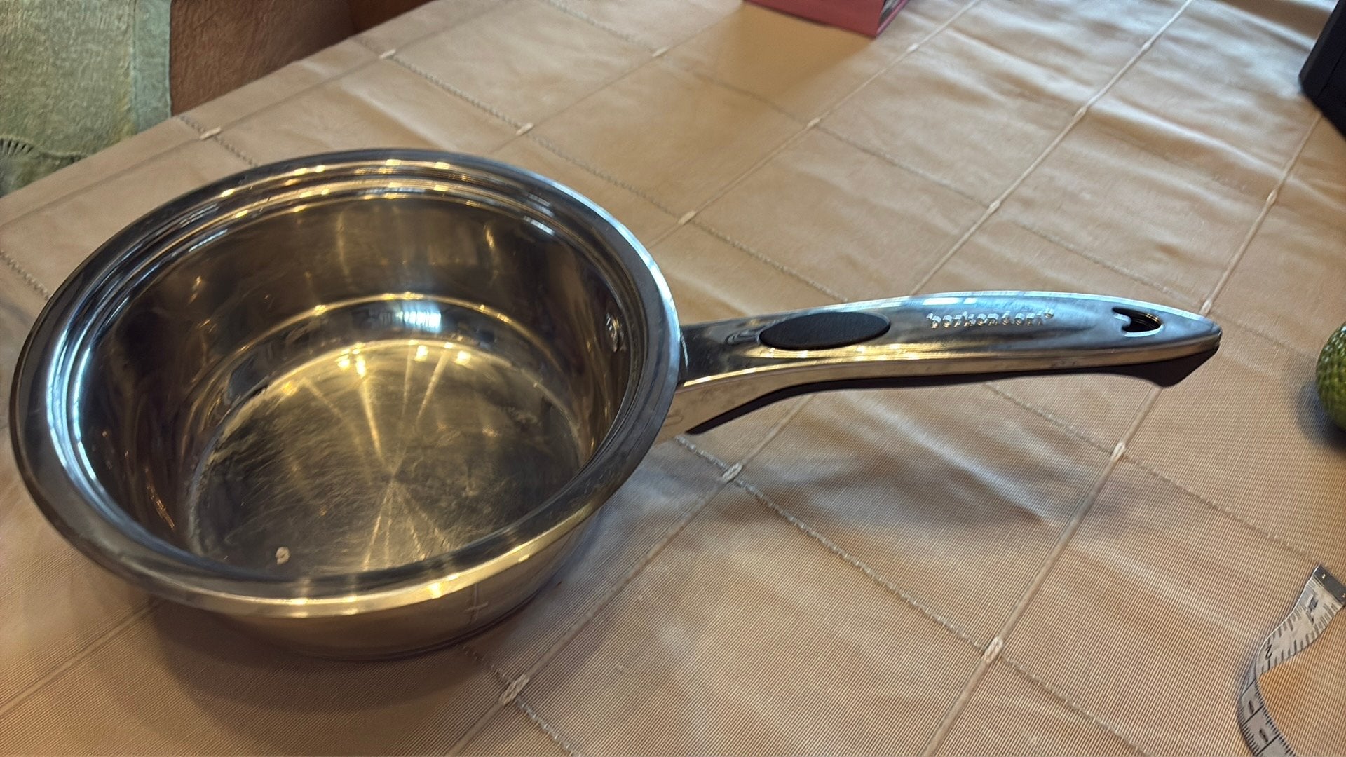 Steelpannetje met deksel, Enlèvement, Utilisé, Inox, Poêle à frire ou Sauteuse