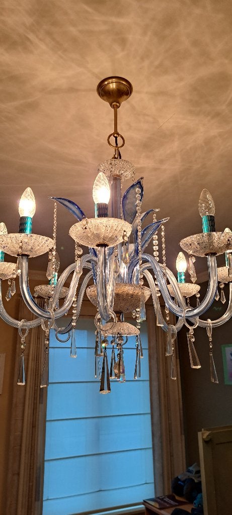 Luster, Ophalen, Zo goed als nieuw, Glas, E27 (groot)
