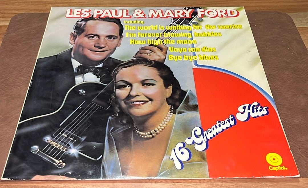 Les Paul & Mary Ford ‎– 16 Greatest Hits - Vinyl LP - NL, CD & DVD, Vinyles | Rock, Enlèvement ou Envoi, Utilisé, LP