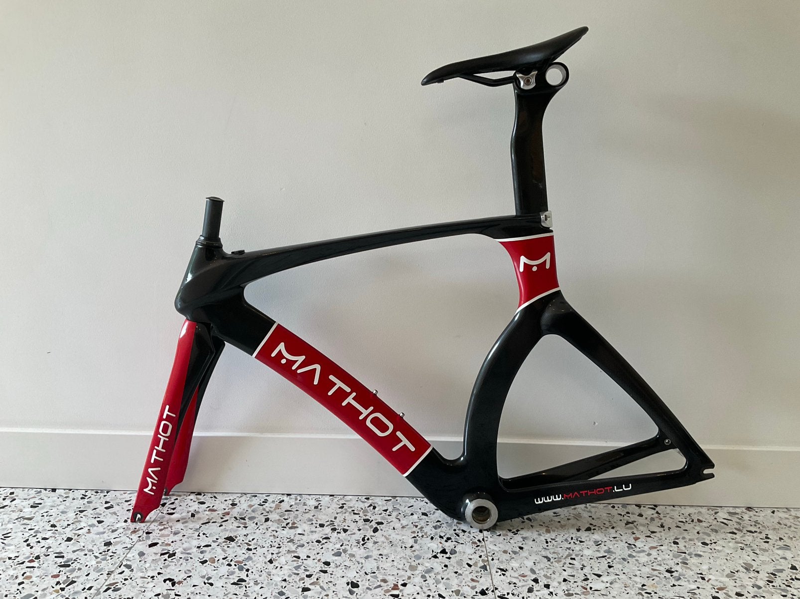 Tijdritfiets kader Mathot, Ophalen, Gebruikt, Carbon