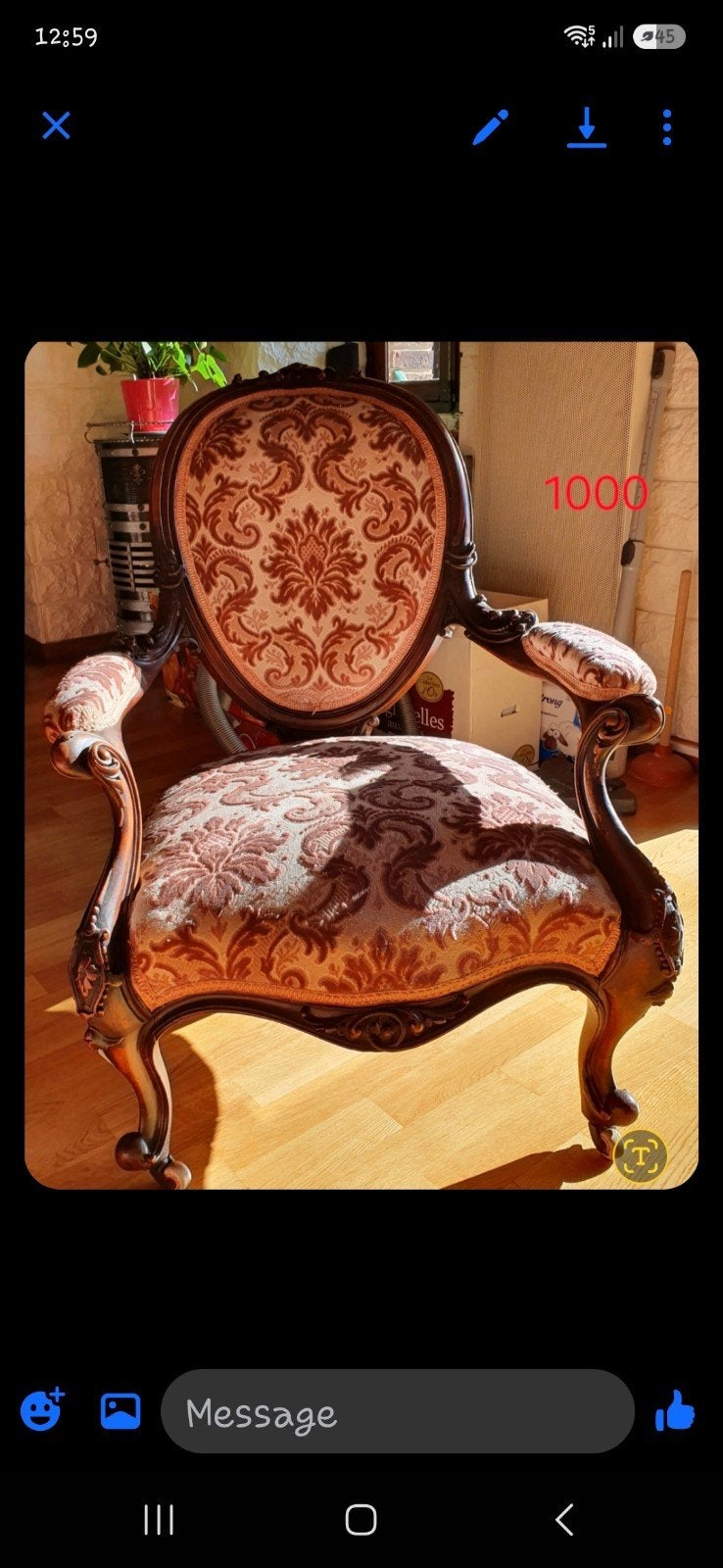 fauteuils louis xv cabriolet, Enlèvement